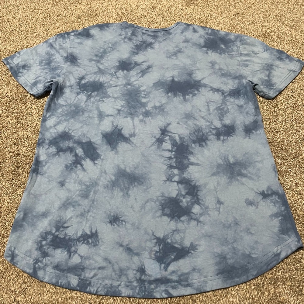 BYLT Basics Blue Tie-Dye Short Sleeve Tee - Picture 3 of 3